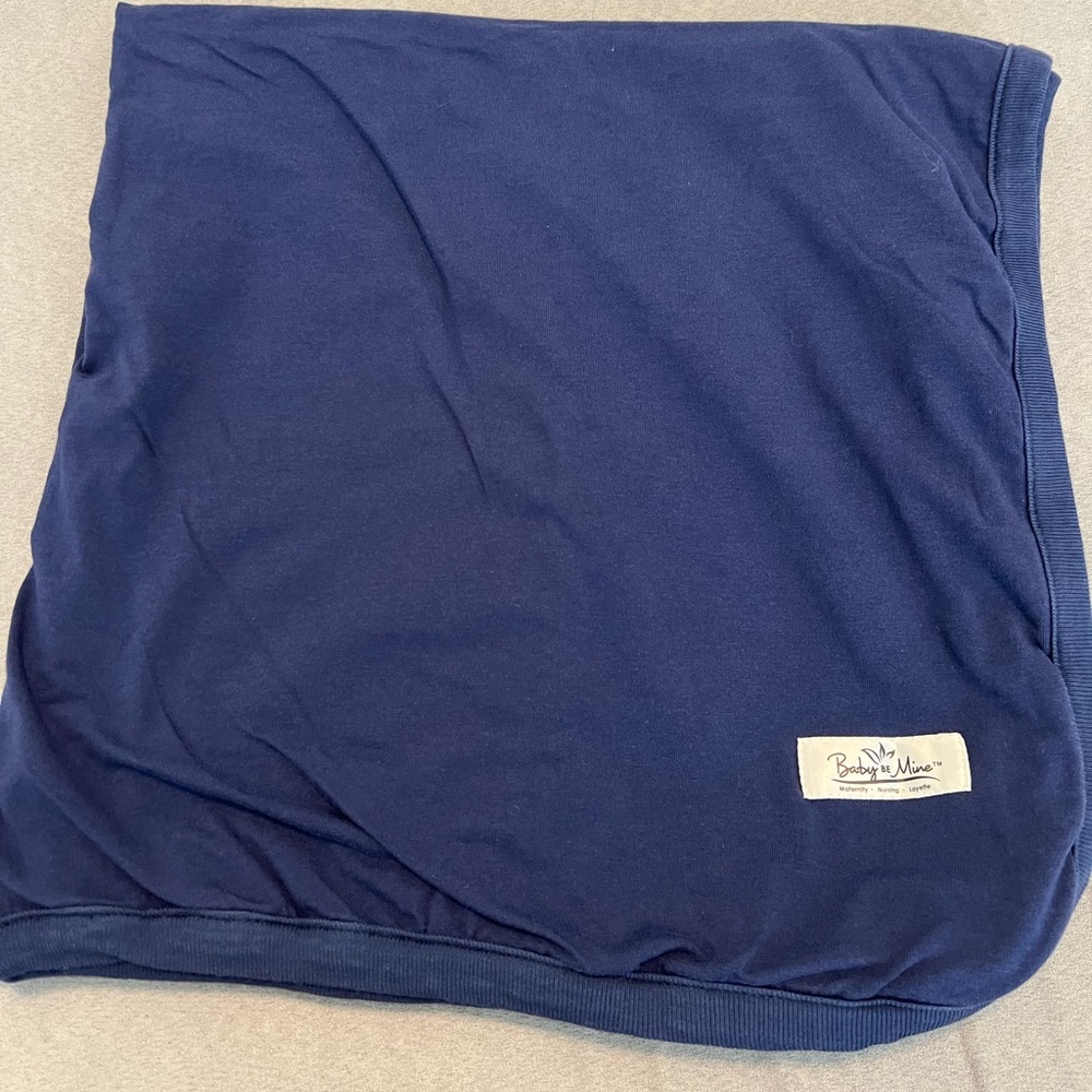Baby Be Mine Swaddle Blanket | navy
